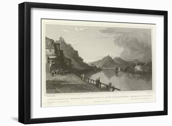 Convent of Nonnenworth and Ruins of Rolandseck-William Tombleson-Framed Giclee Print
