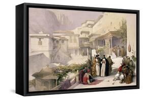 Convent of St. Catherine, Mount Sinai, February 17th 1839-David Roberts-Framed Stretched Canvas