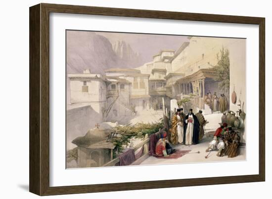 Convent of St. Catherine, Mount Sinai, February 17th 1839-David Roberts-Framed Giclee Print