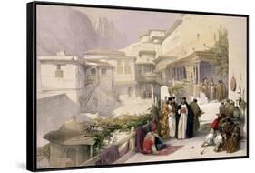 Convent of St. Catherine, Mount Sinai, February 17th 1839-David Roberts-Framed Stretched Canvas