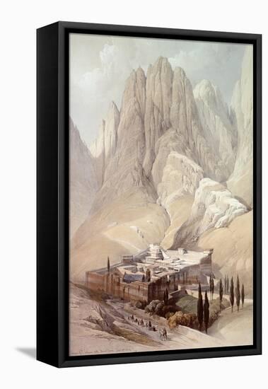 Convent of St.Catherine with Mount Horeb, February 19th 1839, Plate 118 from Volume III of 'The…-David Roberts-Framed Stretched Canvas