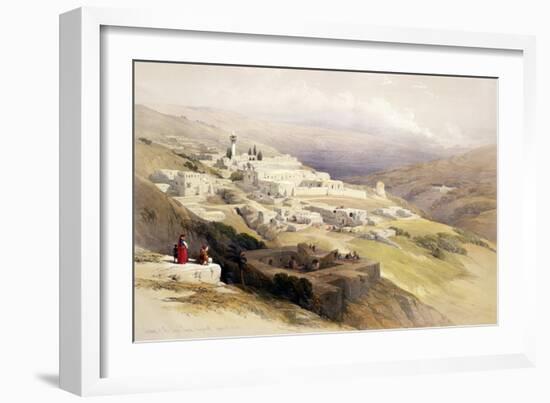 Convent of the Terra Santa, Nazareth, April 21st 1839, "The Holy Land", Pub. 1842-David Roberts-Framed Giclee Print