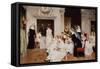 Convent Scene in Venice-Eugen von Blaas-Framed Stretched Canvas