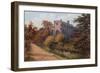 Convent Walk, Christchurch Priory-Alfred Robert Quinton-Framed Giclee Print