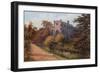 Convent Walk, Christchurch Priory-Alfred Robert Quinton-Framed Giclee Print