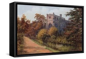 Convent Walk, Christchurch Priory-Alfred Robert Quinton-Framed Stretched Canvas