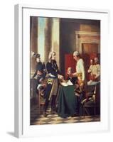 Convention after the Battle of Marengo, June 1800-null-Framed Giclee Print