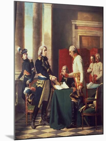 Convention after the Battle of Marengo, June 1800-null-Mounted Giclee Print