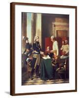Convention after the Battle of Marengo, June 1800-null-Framed Giclee Print