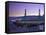 Convention Center at Sunset, Portland, Oregon, USA-Janis Miglavs-Framed Stretched Canvas