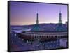 Convention Center at Sunset, Portland, Oregon, USA-Janis Miglavs-Framed Stretched Canvas