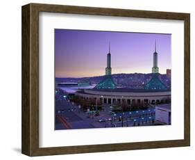 Convention Center at Sunset, Portland, Oregon, USA-Janis Miglavs-Framed Photographic Print