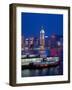 Convention Centre, Victoria Harbor, Wanchai, Hong Kong, China-Dallas and John Heaton-Framed Photographic Print