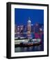 Convention Centre, Victoria Harbor, Wanchai, Hong Kong, China-Dallas and John Heaton-Framed Photographic Print