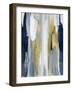 Converge Blue and Gold I-Jackie Hanson-Framed Art Print