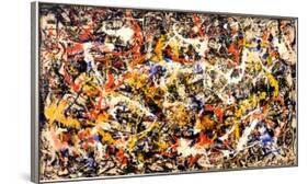 Convergence-Jackson Pollock-Framed Art Print