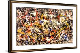 Convergence-Jackson Pollock-Framed Art Print