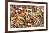 Convergence-Jackson Pollock-Framed Art Print