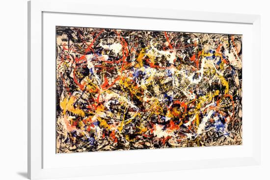 Convergence-Jackson Pollock-Framed Art Print