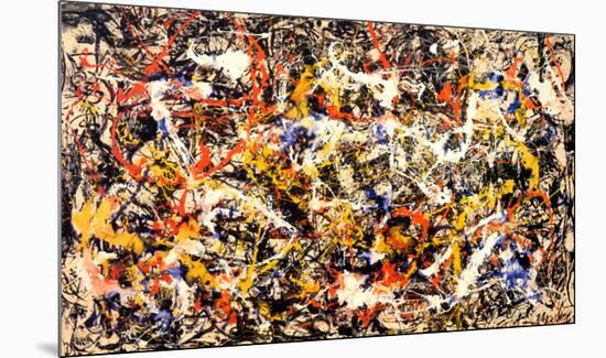 Convergence-Jackson Pollock-Mounted Art Print