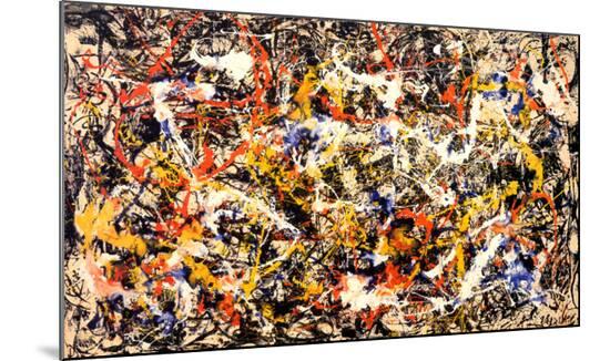 Convergence-Jackson Pollock-Mounted Art Print