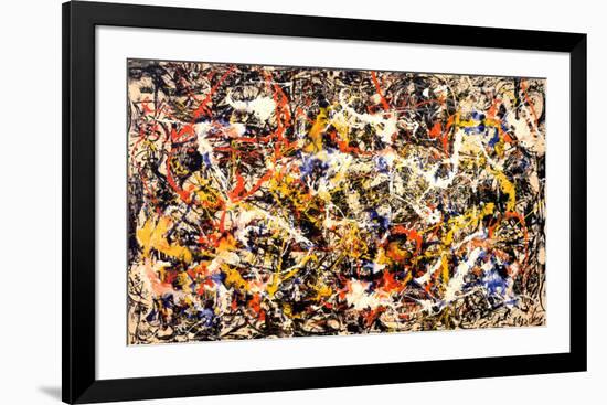 Convergence-Jackson Pollock-Framed Art Print