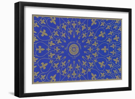 Converging Fleurs de Lis-null-Framed Art Print