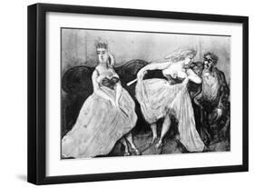 Conversation, 19th Century-Constantin Guys-Framed Giclee Print