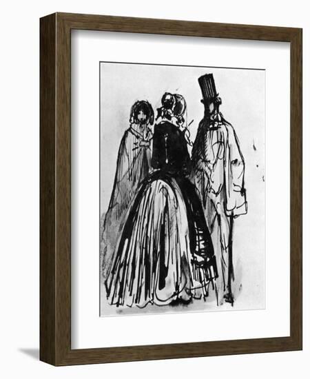 Conversation, 19th Century-Constantin Guys-Framed Giclee Print