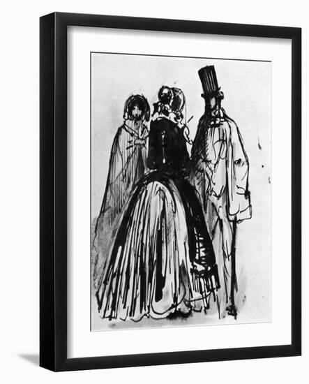 Conversation, 19th Century-Constantin Guys-Framed Giclee Print