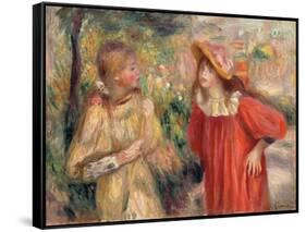 Conversation Between Girls, 1895-Pierre-Auguste Renoir-Framed Stretched Canvas