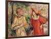 Conversation Between Girls, 1895-Pierre-Auguste Renoir-Framed Giclee Print