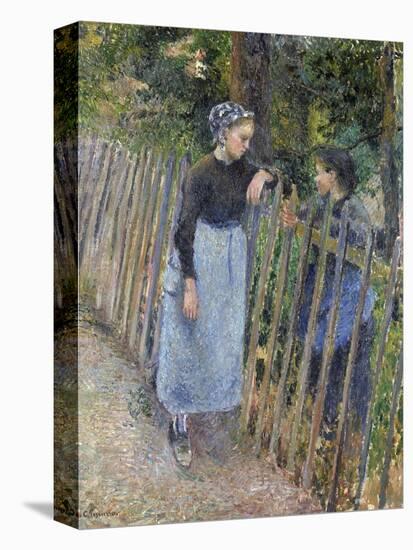 Conversation, Ca 1881-Camille Pissarro-Stretched Canvas