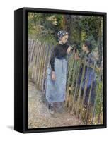 Conversation, Ca 1881-Camille Pissarro-Framed Stretched Canvas