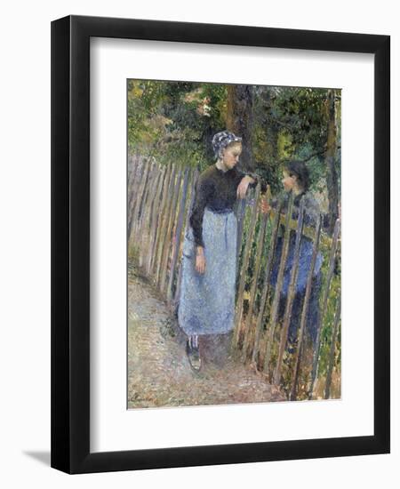 Conversation, Ca 1881-Camille Pissarro-Framed Giclee Print