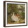 Conversation dans un parc (probablement Gainsborough et sa femme)-Thomas Gainsborough-Framed Giclee Print