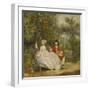 Conversation dans un parc (probablement Gainsborough et sa femme)-Thomas Gainsborough-Framed Giclee Print