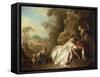 Conversation Galante-Jean-Baptiste Pater-Framed Stretched Canvas