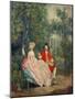 Conversation in a Park, Portrait of the Artist and His Wife, Margaret Burr, 1746-Thomas Gainsborough-Mounted Giclee Print