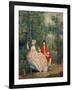 Conversation in a Park, Portrait of the Artist and His Wife, Margaret Burr, 1746-Thomas Gainsborough-Framed Giclee Print