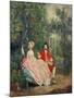 Conversation in a Park, Portrait of the Artist and His Wife, Margaret Burr, 1746-Thomas Gainsborough-Mounted Giclee Print
