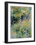 Conversation in a Rose Garden-Pierre-Auguste Renoir-Framed Premium Giclee Print