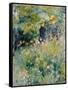 Conversation in a Rose Garden-Pierre-Auguste Renoir-Framed Stretched Canvas