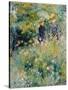 Conversation in a Rose Garden-Pierre-Auguste Renoir-Stretched Canvas