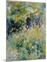 Conversation in a Rose Garden-Pierre-Auguste Renoir-Mounted Giclee Print