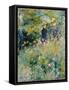 Conversation in a Rose Garden-Pierre-Auguste Renoir-Framed Stretched Canvas