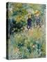 Conversation in a Rose Garden-Pierre-Auguste Renoir-Stretched Canvas