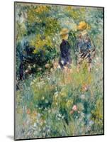 Conversation in a Rose Garden-Pierre-Auguste Renoir-Mounted Giclee Print