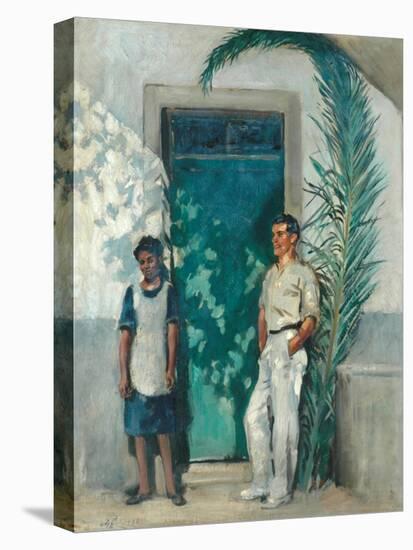 Conversation Piece, Madeira, 1936-William Bruce Ellis Ranken-Stretched Canvas