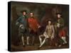 Conversation Piece (Portrait of James Grant of Grant, John Mytton, the Honorable Thomas Robinson, A-Nathaniel Dance-Stretched Canvas